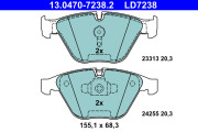 13.0470-7238.2 Brzdové destičky ATE Ceramic ATE