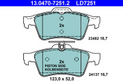 13.0470-7251.2 Brzdové destičky ATE Ceramic ATE