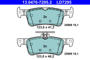 13.0470-7295.2 Sada brzdových destiček, kotoučová brzda ATE Ceramic ATE