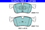 13.0470-7305.2 Brzdové destičky ATE Ceramic ATE