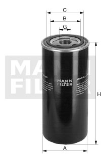 WD 13 145/6 Filtr, pracovní hydraulika MANN-FILTER