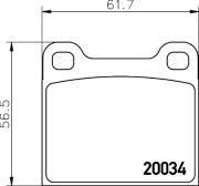 T0481 Sada brzdových destiček, kotoučová brzda PAGID