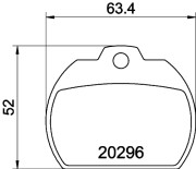 T0205 Sada brzdových destiček, kotoučová brzda PAGID