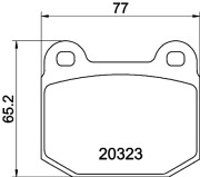 T0465 Sada brzdových destiček, kotoučová brzda PAGID