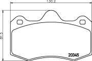 T2183 Sada brzdových destiček, kotoučová brzda PAGID