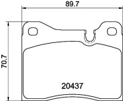 T0494 PAGID sada brzdových platničiek kotúčovej brzdy T0494 PAGID