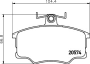 T5003 PAGID sada brzdových platničiek kotúčovej brzdy T5003 PAGID