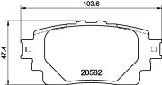 T2857 PAGID sada brzdových platničiek kotúčovej brzdy T2857 PAGID