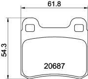 T1004 Sada brzdových destiček, kotoučová brzda PAGID