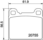 T1184 PAGID sada brzdových platničiek kotúčovej brzdy T1184 PAGID