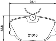 T5055 PAGID sada brzdových platničiek kotúčovej brzdy T5055 PAGID