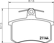 T5056 PAGID sada brzdových platničiek kotúčovej brzdy T5056 PAGID