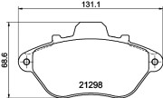 T9016 Sada brzdových destiček, kotoučová brzda PAGID