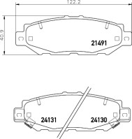 T3049 PAGID sada brzdových platničiek kotúčovej brzdy T3049 PAGID