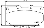 T3116 PAGID sada brzdových platničiek kotúčovej brzdy T3116 PAGID