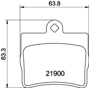 T1139 Sada brzdových destiček, kotoučová brzda PAGID