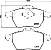 T1110 PAGID sada brzdových platničiek kotúčovej brzdy T1110 PAGID