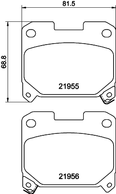 T3119 PAGID sada brzdových platničiek kotúčovej brzdy T3119 PAGID