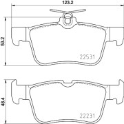 T4181 Sada brzdových destiček, kotoučová brzda PAGID