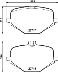 T2348 PAGID sada brzdových platničiek kotúčovej brzdy T2348 PAGID