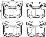 T2806 PAGID sada brzdových platničiek kotúčovej brzdy T2806 PAGID