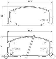 T1290 Sada brzdových destiček, kotoučová brzda PAGID