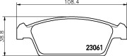 T3091 PAGID sada brzdových platničiek kotúčovej brzdy T3091 PAGID