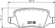 T5130 Sada brzdových destiček, kotoučová brzda PAGID