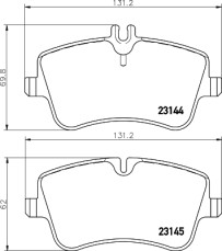 T5111 PAGID sada brzdových platničiek kotúčovej brzdy T5111 PAGID