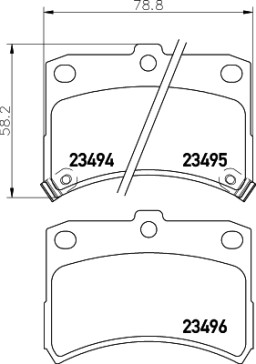 T3104 Sada brzdových destiček, kotoučová brzda PAGID