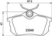 T5100 Sada brzdových destiček, kotoučová brzda PAGID