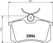 T1577 PAGID sada brzdových platničiek kotúčovej brzdy T1577 PAGID