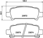 T1244 PAGID sada brzdových platničiek kotúčovej brzdy T1244 PAGID