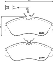 T5159 Sada brzdových destiček, kotoučová brzda PAGID