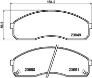 T1265 PAGID sada brzdových platničiek kotúčovej brzdy T1265 PAGID