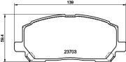 T1431 Sada brzdových destiček, kotoučová brzda PAGID