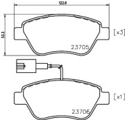 T5162 PAGID sada brzdových platničiek kotúčovej brzdy T5162 PAGID