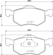 T2744 PAGID sada brzdových platničiek kotúčovej brzdy T2744 PAGID