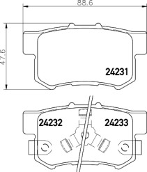 T1521 PAGID sada brzdových platničiek kotúčovej brzdy T1521 PAGID