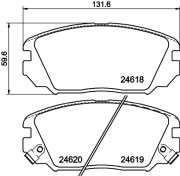 T1723 PAGID sada brzdových platničiek kotúčovej brzdy T1723 PAGID