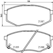 T2816 PAGID sada brzdových platničiek kotúčovej brzdy T2816 PAGID