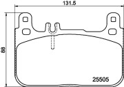 T2401 PAGID sada brzdových platničiek kotúčovej brzdy T2401 PAGID