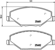 T2204 PAGID sada brzdových platničiek kotúčovej brzdy T2204 PAGID