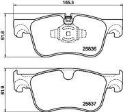 T2930 PAGID sada brzdových platničiek kotúčovej brzdy T2930 PAGID