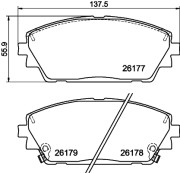 T4190 Sada brzdových destiček, kotoučová brzda PAGID