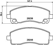 C7010 Sada brzdových destiček, kotoučová brzda PAGID