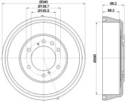 61370 PAGID brzdový bubon 61370 PAGID