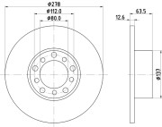 52103 Brzdový kotouč PAGID