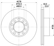 52114 Brzdový kotouč PAGID