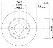 53904 Brzdový kotouč PAGID